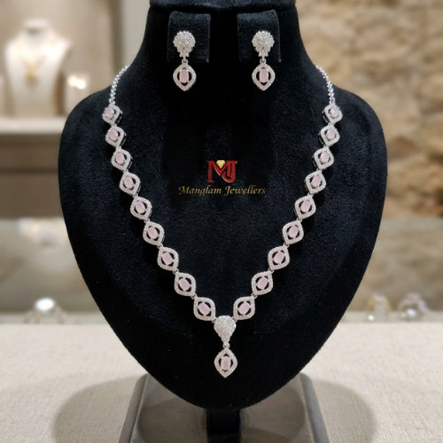 Unique Silver Necklace 92.5 platinum silver