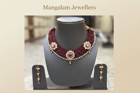 Golden Plated Silver Aura Bridal Set